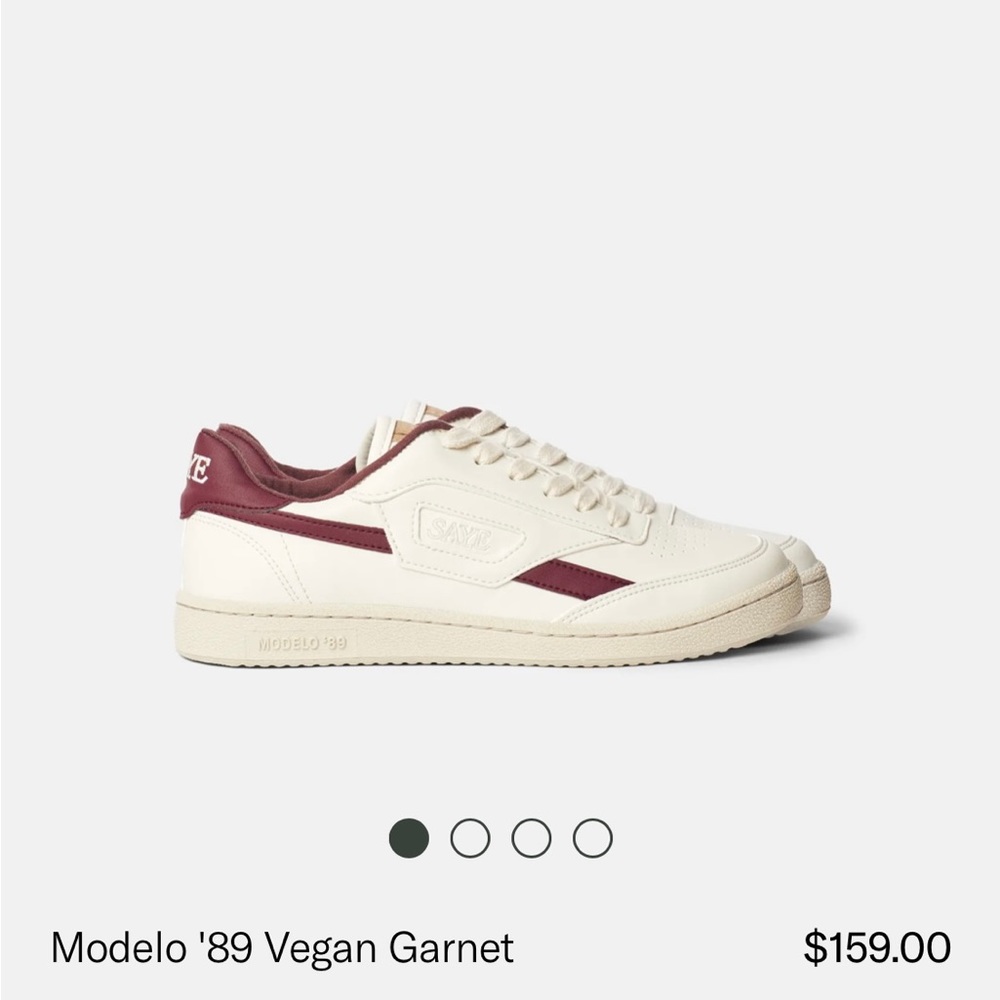 Saye Modelo '89 Vegan Garnet white sneakers